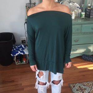 Free people Off the shoulder long sleeve top